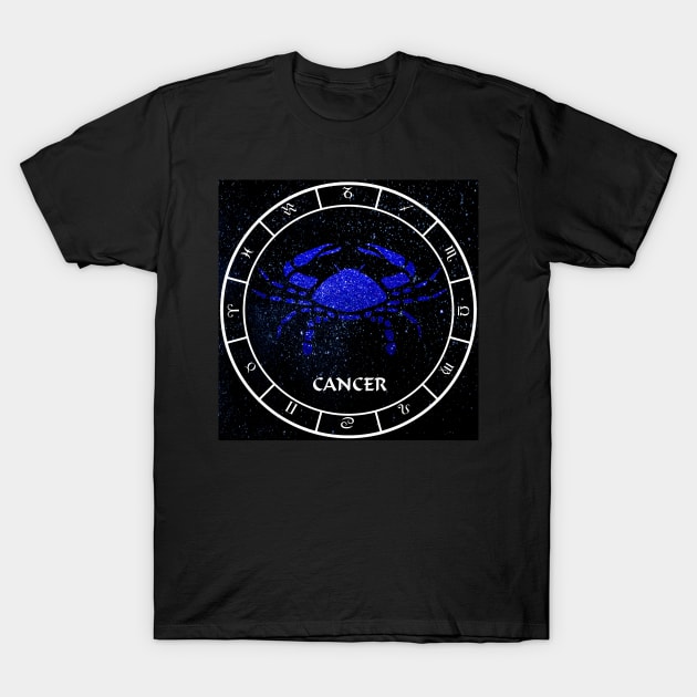 Cancer - Zodiac Sign T-Shirt by KimberlyFizzArt